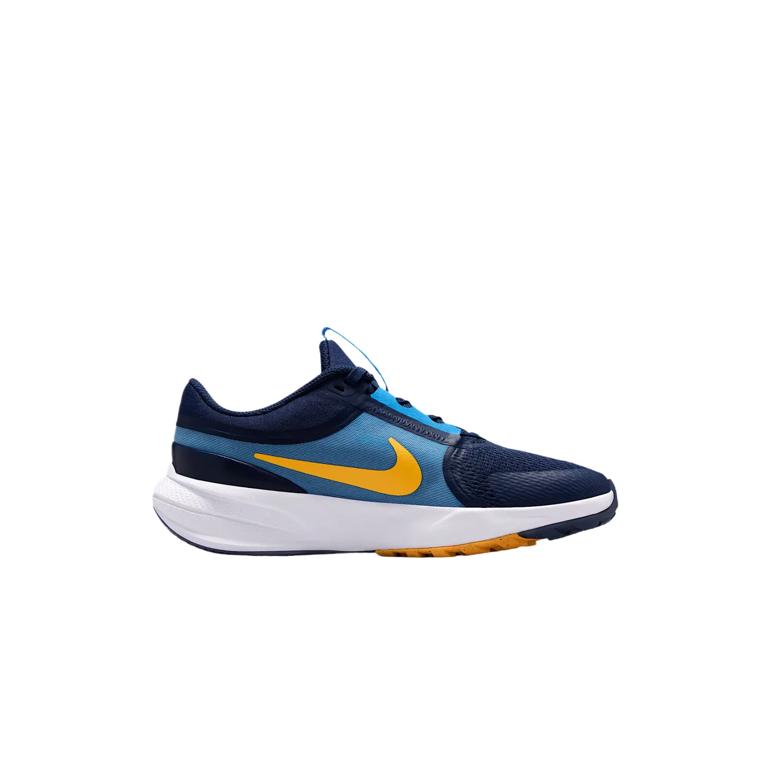 Star Runner 5 Breathable Low top детские кроссовки для бега Unisex Nike, midnight синий/university синий/bright оранжевый/laser оранжевый — фото 3
