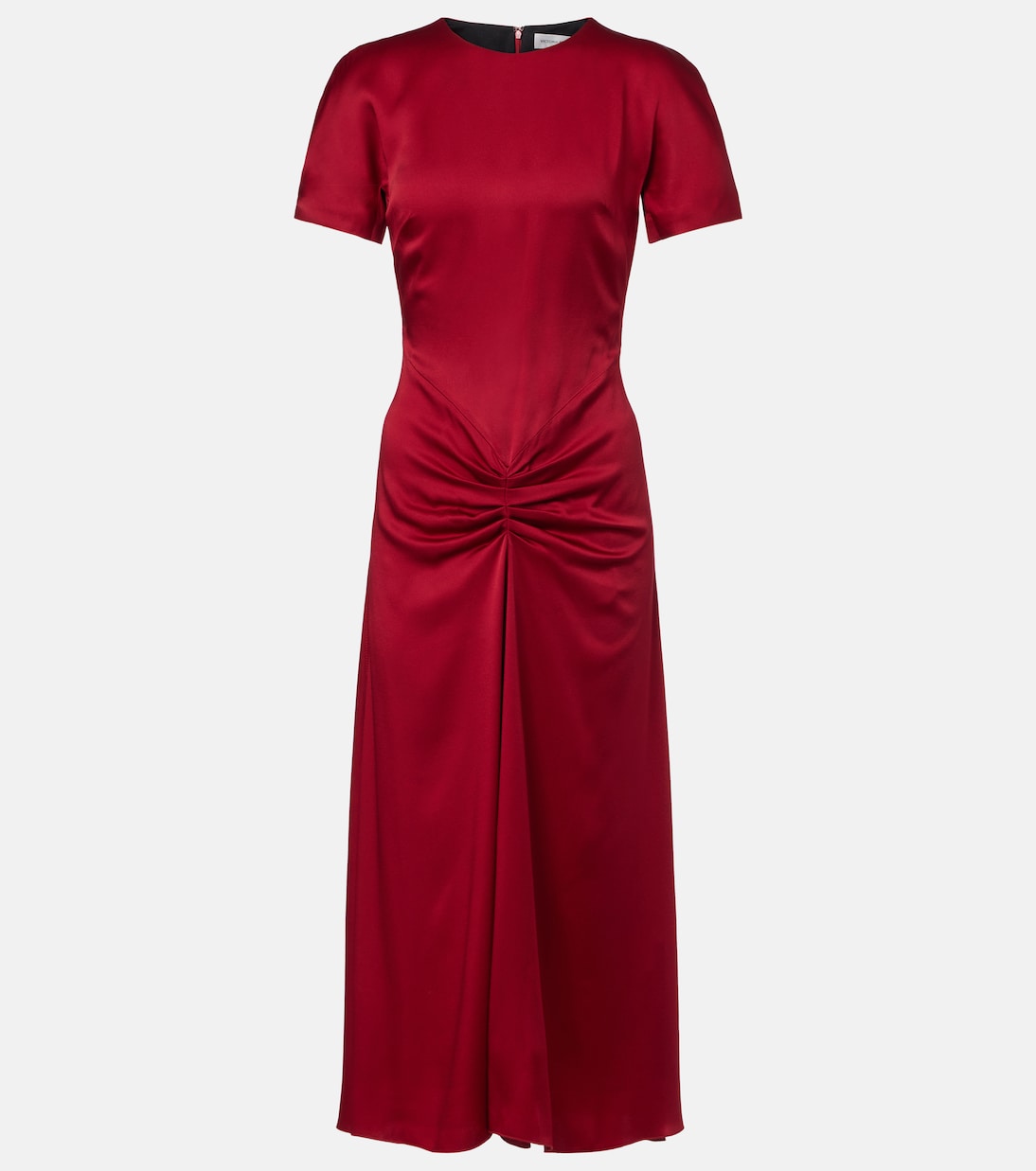 

Собранное платье миди из сатина Victoria Beckham, Rose