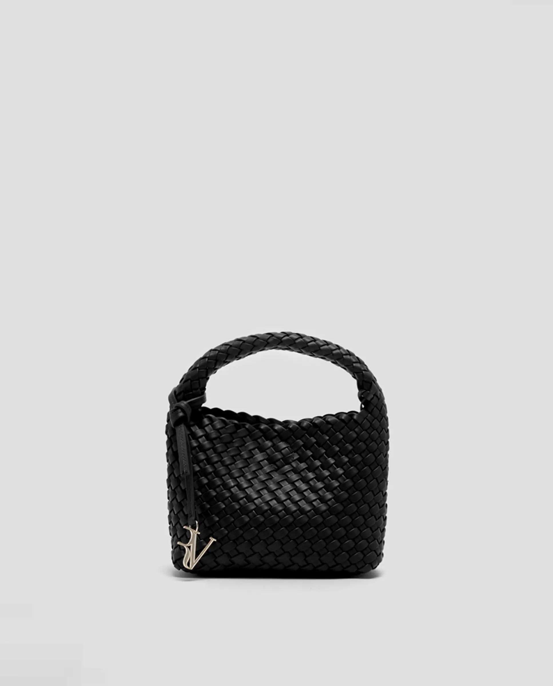 

Женская сумка Paula Clutch из плетеной кожи Roberto Verino, черный