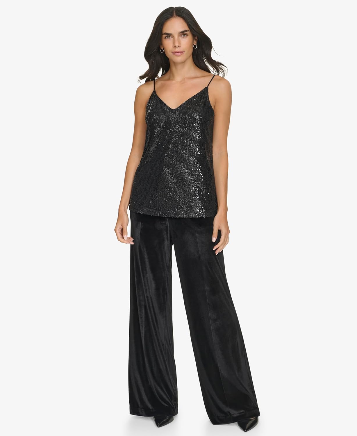Женская блузка без рукавов Calvin Klein с высоким воротом, Black — фото 2