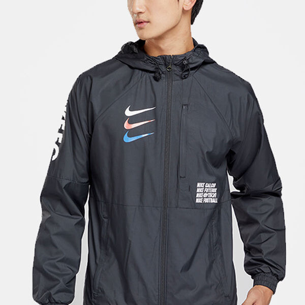 Куртка Nike F.C. Woven Breathable Football Sports Jacket Black, черный — фото 3