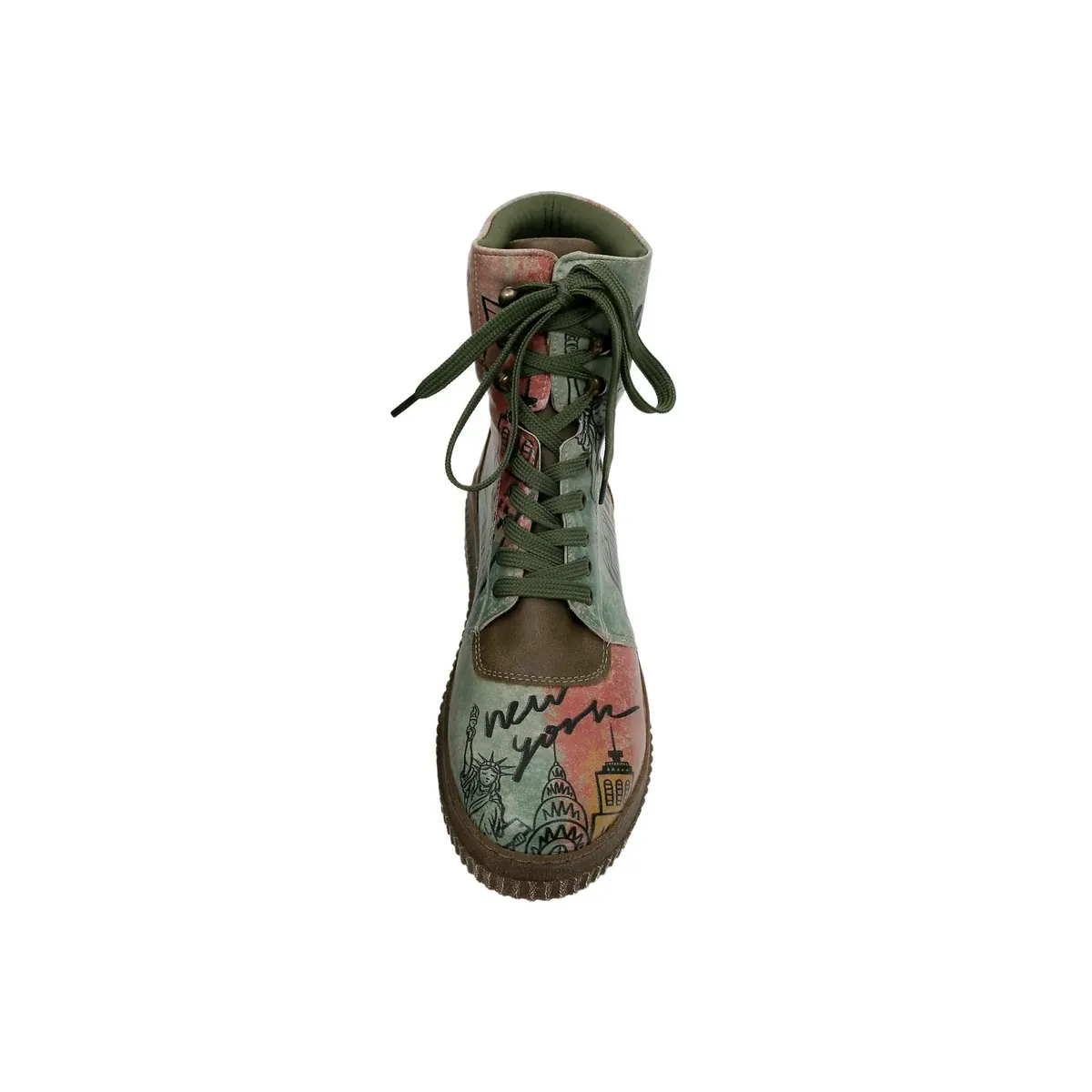 Ботинки на шнуровке DOGO "Women's Future Boots State Of Bliss 36 Women's Future Boots Ve", Vegan, зеленый — фото 4