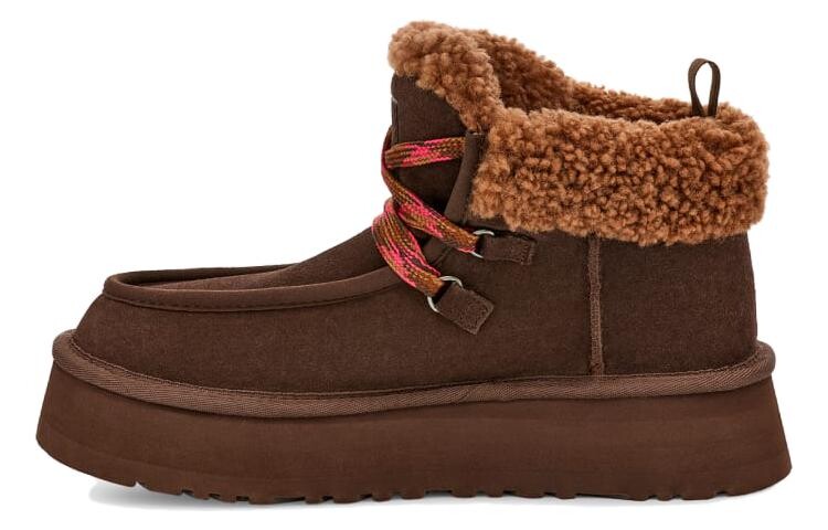 Сапоги женские UGG Funkarra на шнурках, коричневый