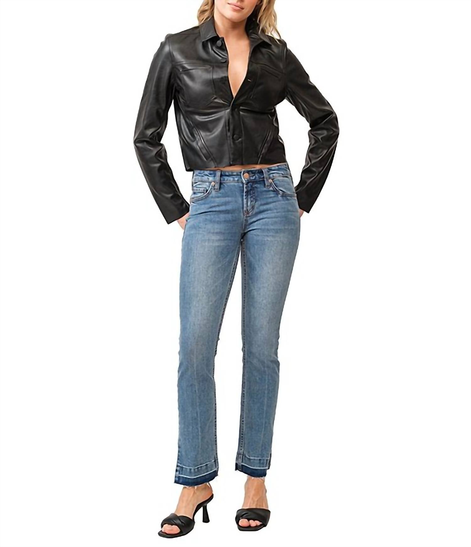 

Playback Средняя посадка Узкие прямые джинсы In Depart DEAR JOHN DENIM