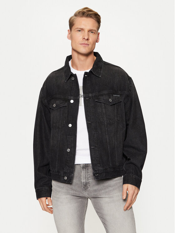 

Джинсовая куртка стандартного кроя Calvin Klein Jeans, черный