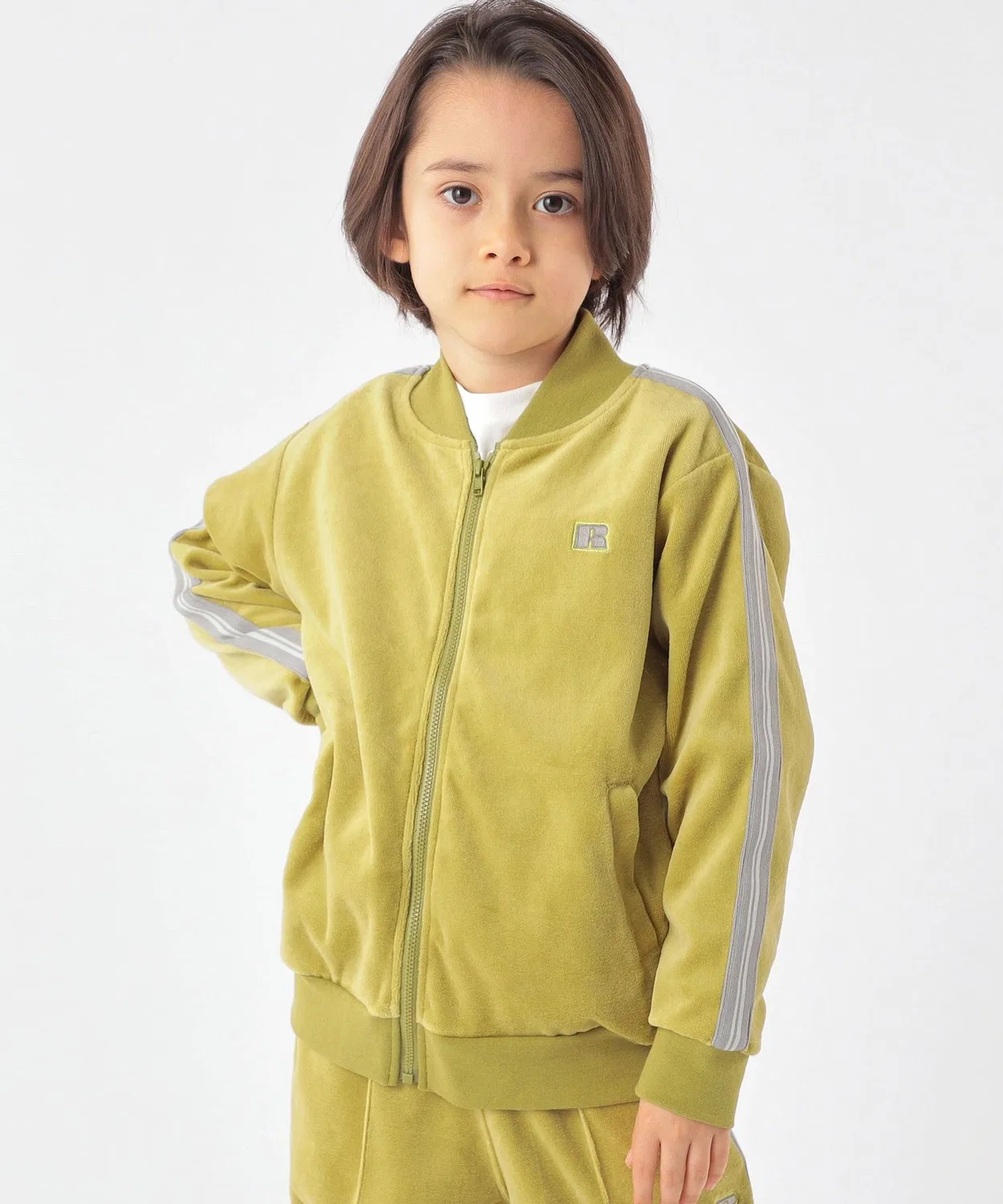 Толстовка RUSSELL ATHLETIC детская 100-130 см, лайм