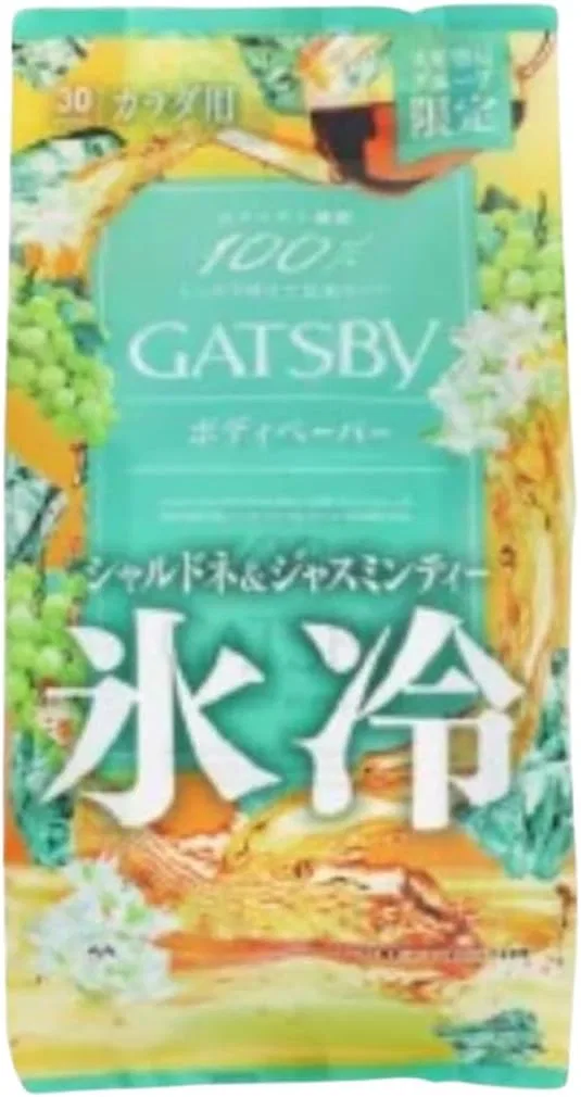 Набор Pikotta — Влажных салфеток для тела Gatsby Body Paper, 3 аромата, охлаждающие, белые — фото 2