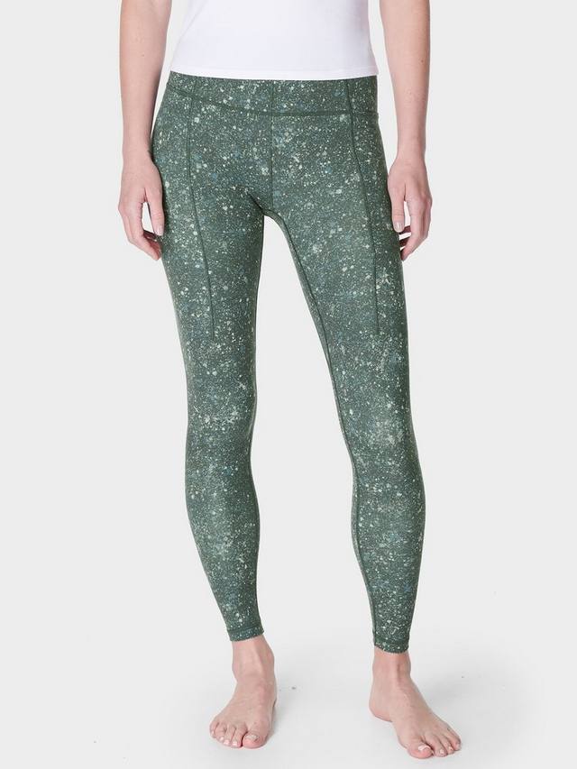 

Супер мягкие леггинсы для йоги Sweaty Betty, цвет Green Multi Speckle