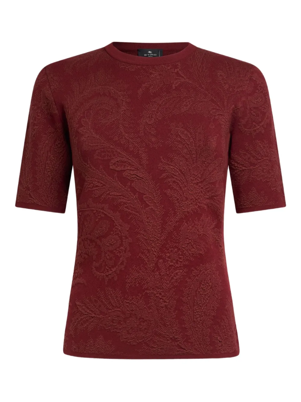 

Жаккардовый топ с узором пейсли ETRO, красный