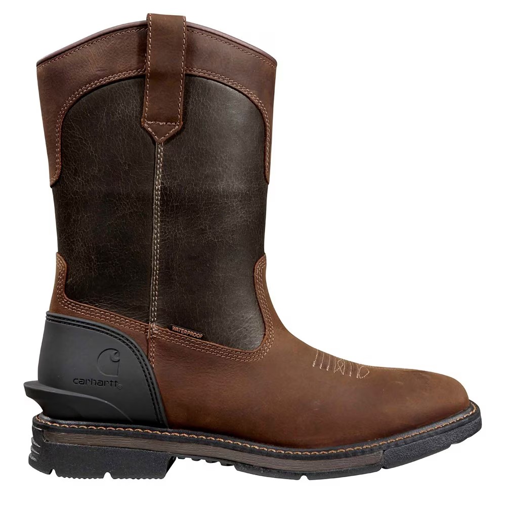 Montana 11" водонепроницаемые сапоги со стальным носком Carhartt, коричневый — фото 3
