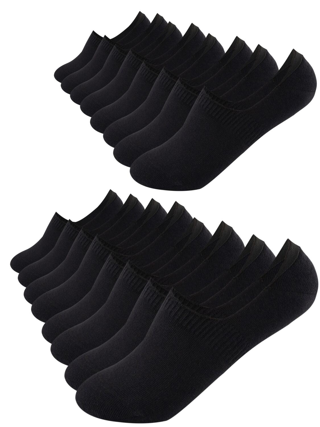 

Носочки 'Footnote Füßlinge - невидимые низкие кроссовочные носки с силиконом - 8 пар' в черном цвете