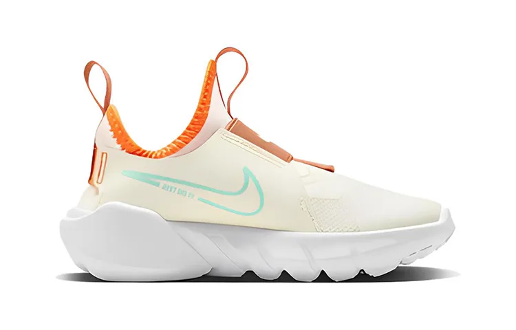 Nike Детские кроссовки Flex Runner 2 Slip Resistant Abrasion Resistant Low top цвета светлый айвори — фото 3