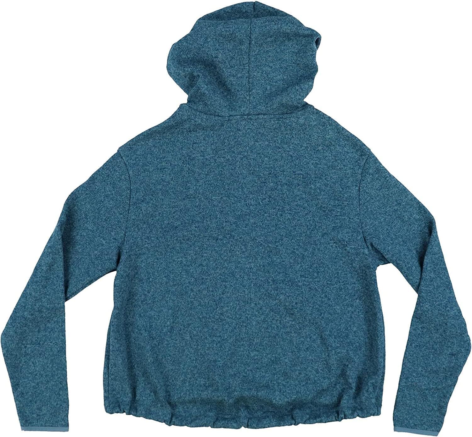 Розовый свитер вязаный худи с молнией асимметричный низ цвет teal green размер Victoria's Secret — фото 2