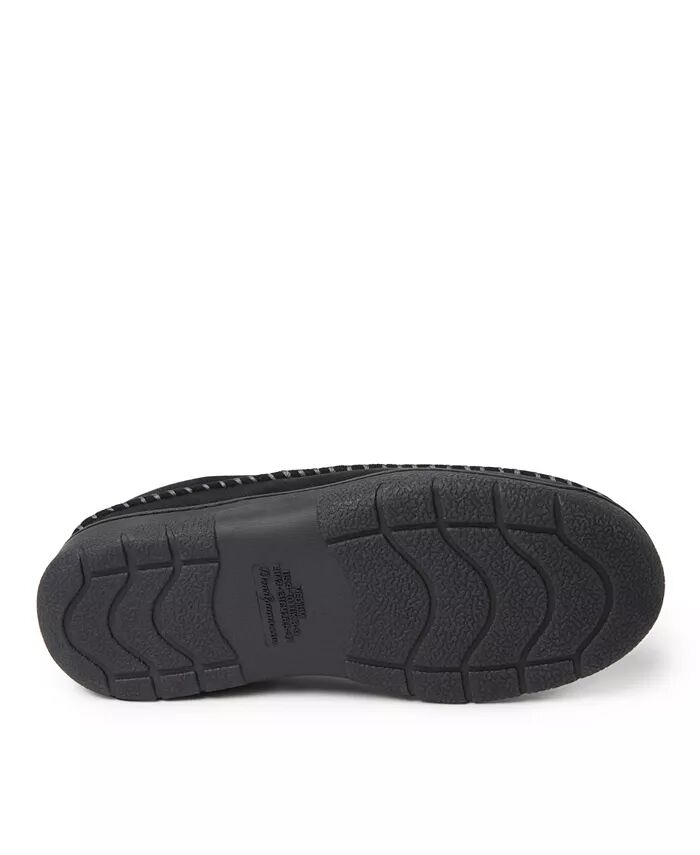 Мужские мокасины Thompson Toe Clog House Shoe Slipper Dearfoams, черный — фото 3