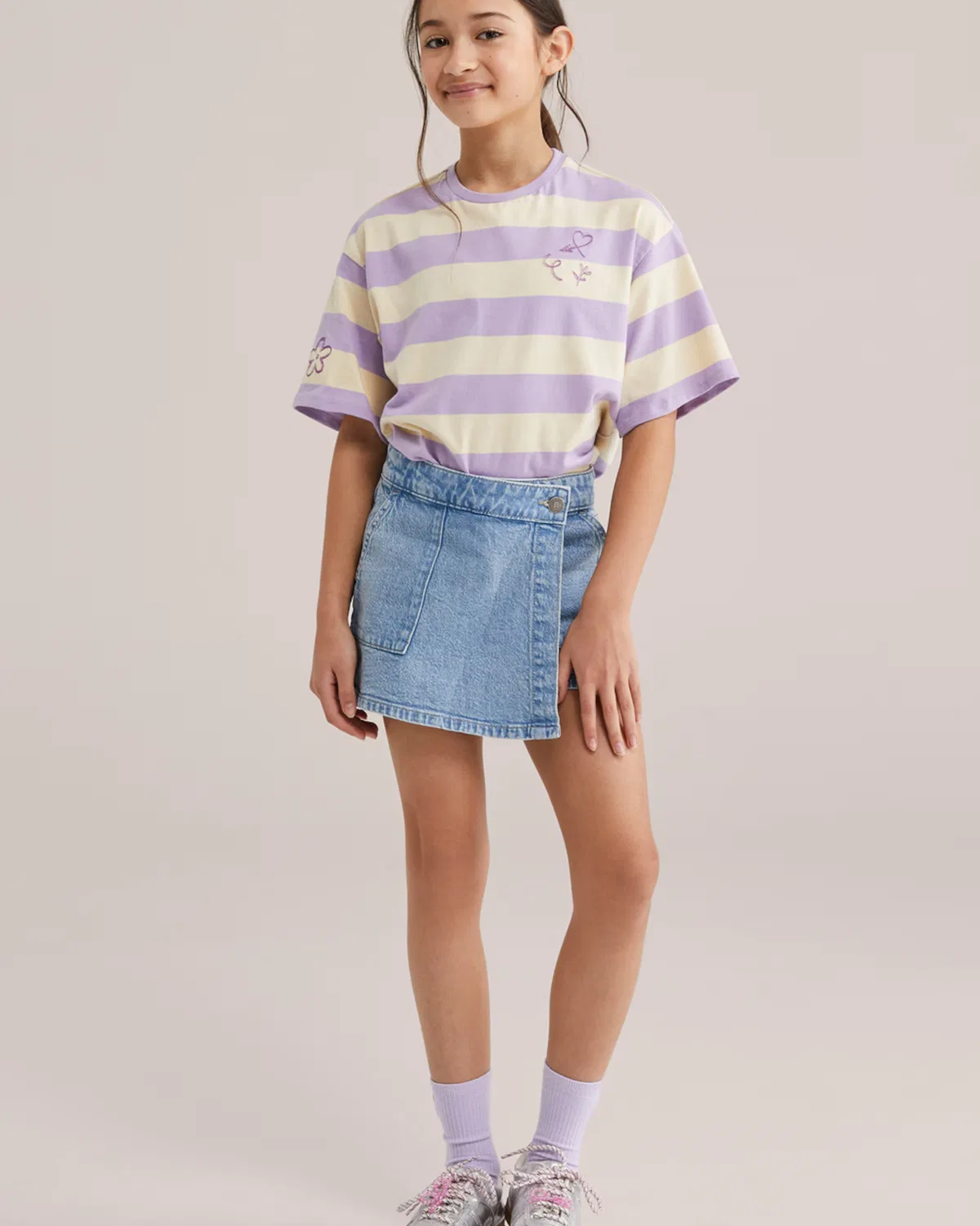 Обычные брюки We Fashion, Blue Denim — фото 4