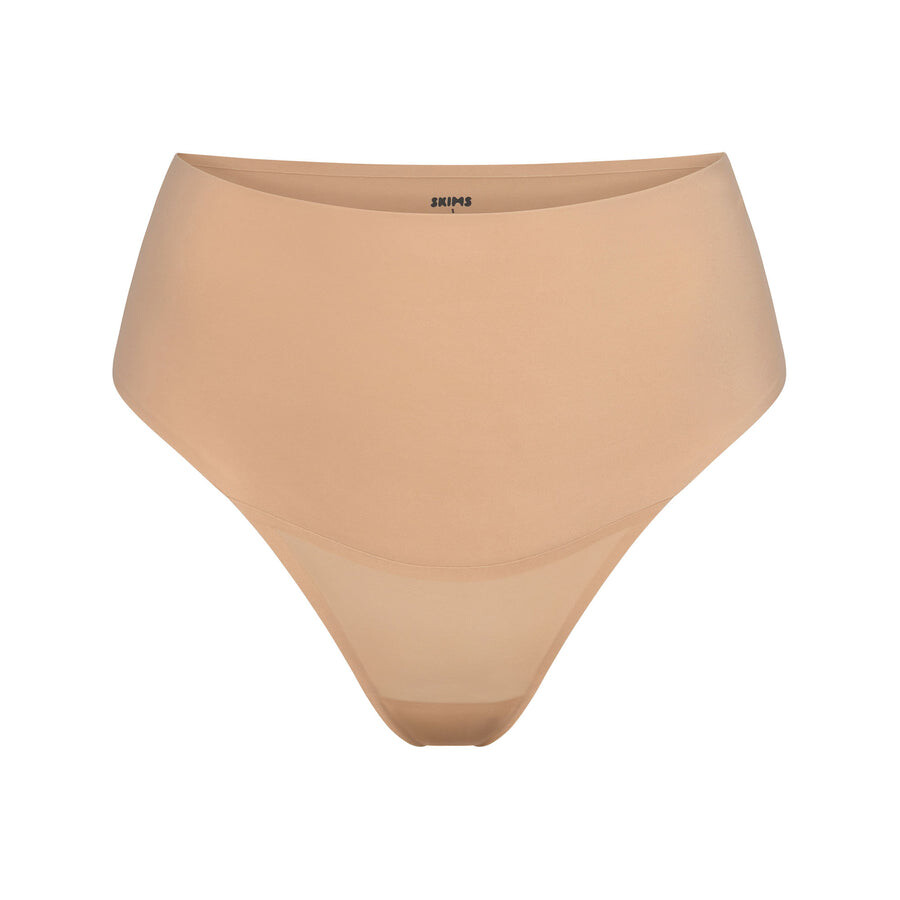 

Стринги с высокой талией SKIMS Smoothing Intimates, цвет Clay