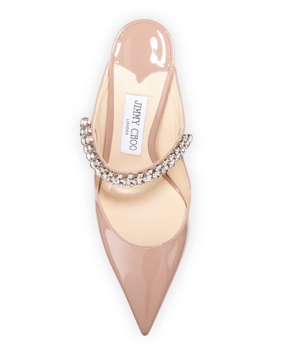 Туфли-лодочки на высоком каблуке с кристаллами и ремешком Bing Patent Jimmy Choo — фото 3
