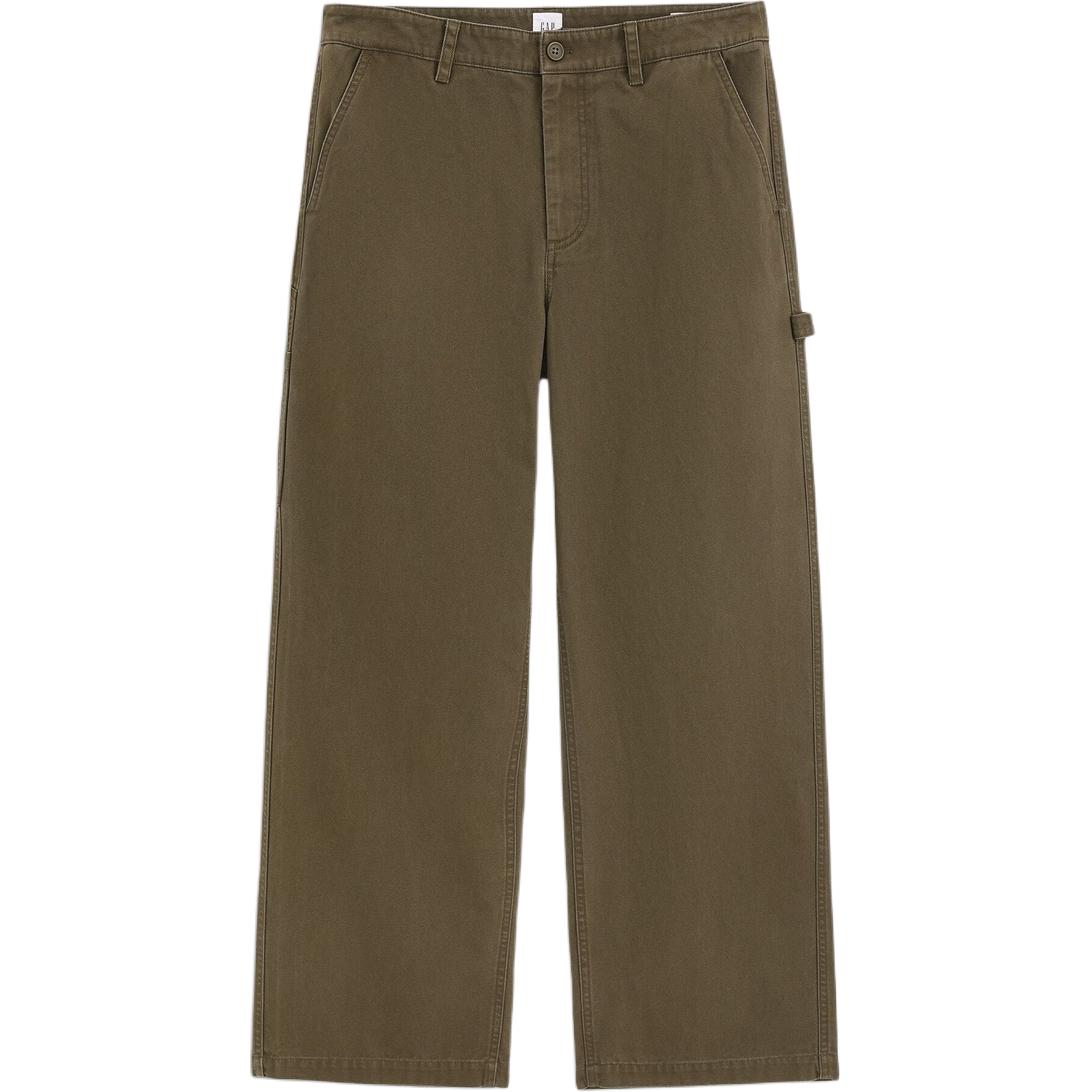 

Повседневные брюки мужские Moderate Straight Fit GAP, army зеленый