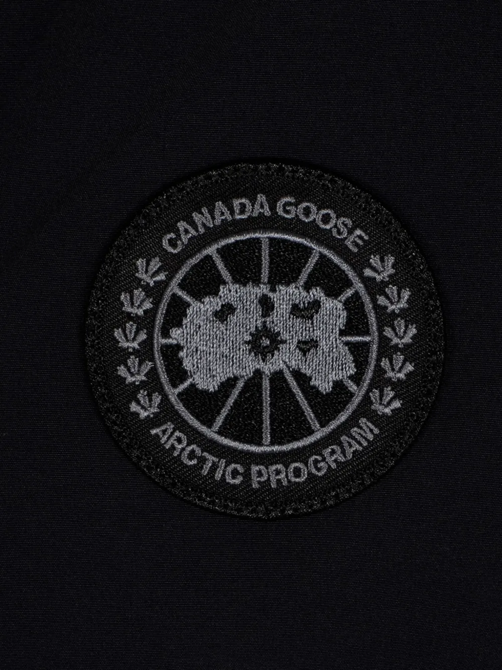 Жилет с воротником-стойкой из хлопковой смесовой ткани Canada Goose, черный — фото 2