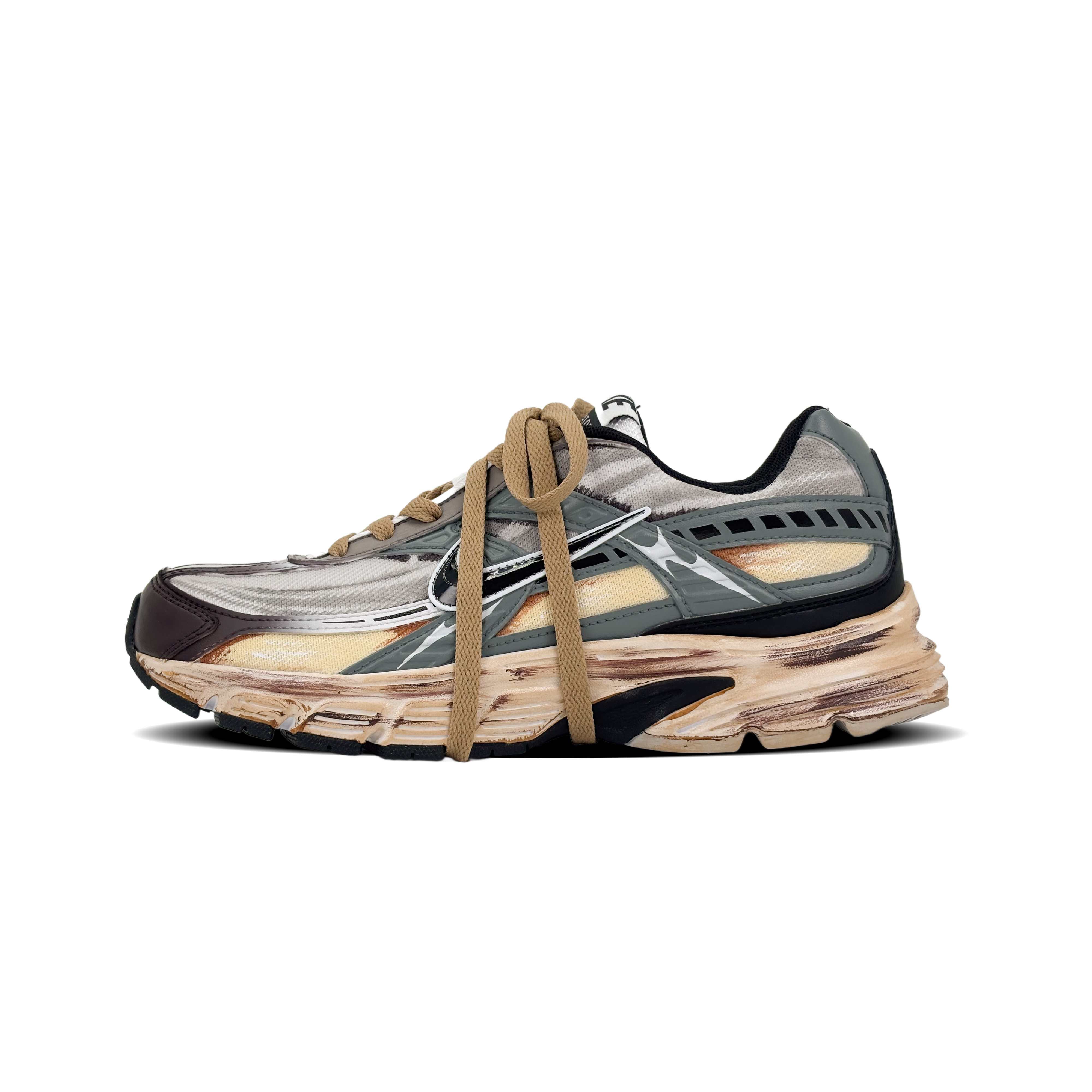 

Nike Кроссовки Initiator Low Top мужские, желтые, серые, коричневые