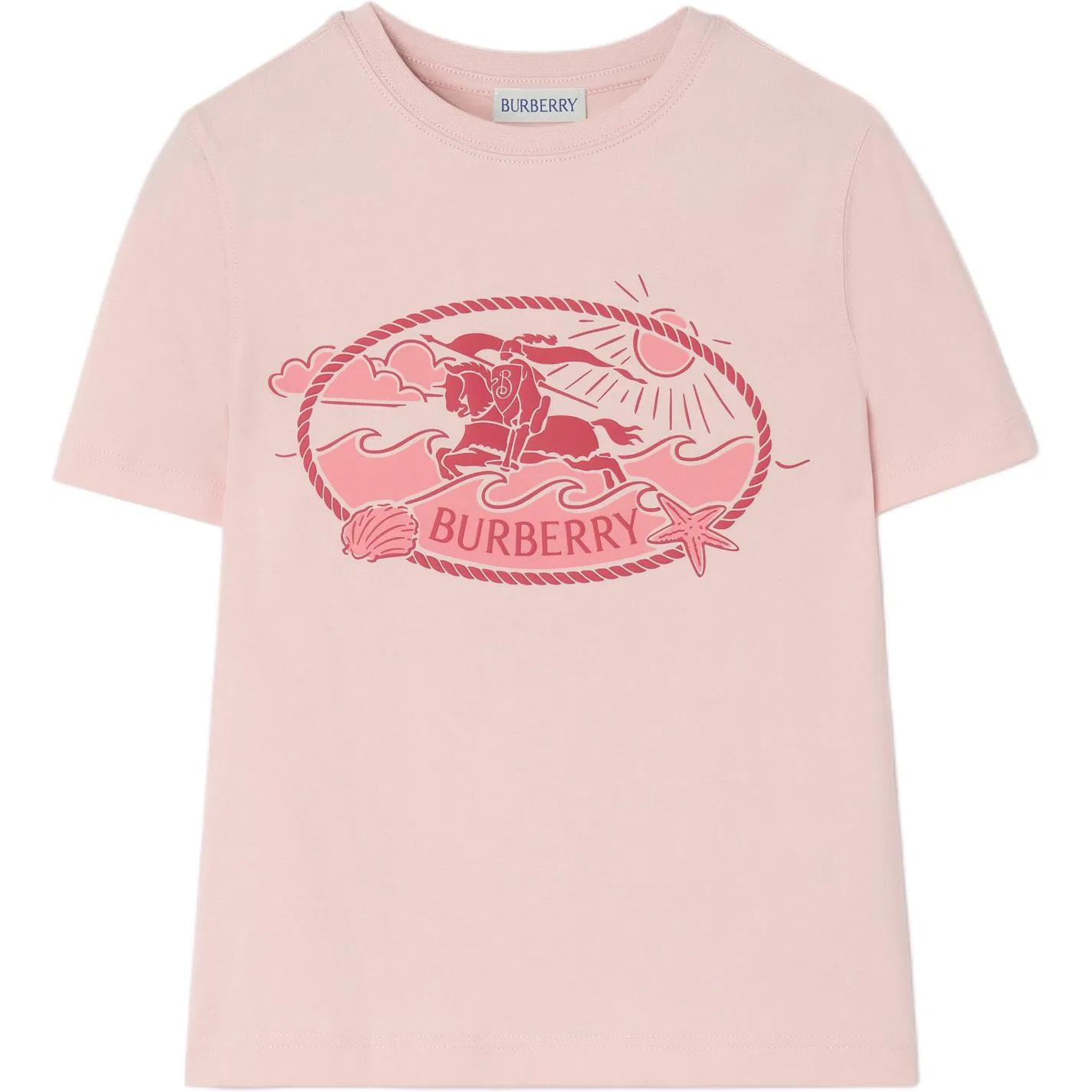 Футболка детская с круглым вырезом Burberry Mallow Pink