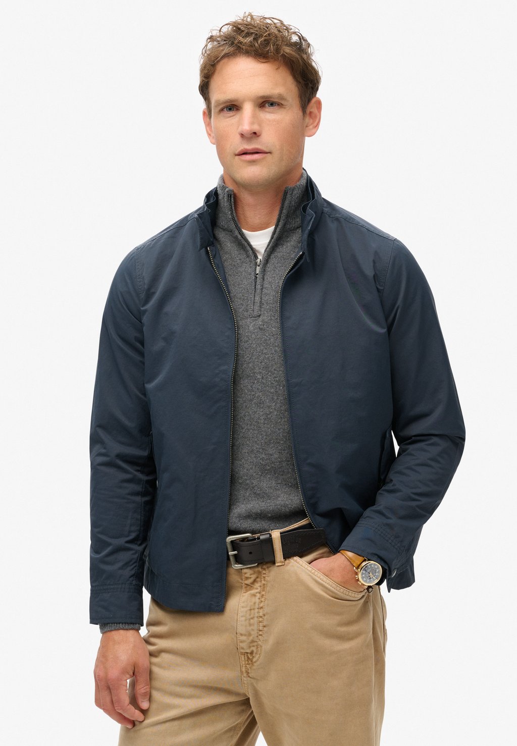 

Легкая куртка HARRINGTON Superdry, синий