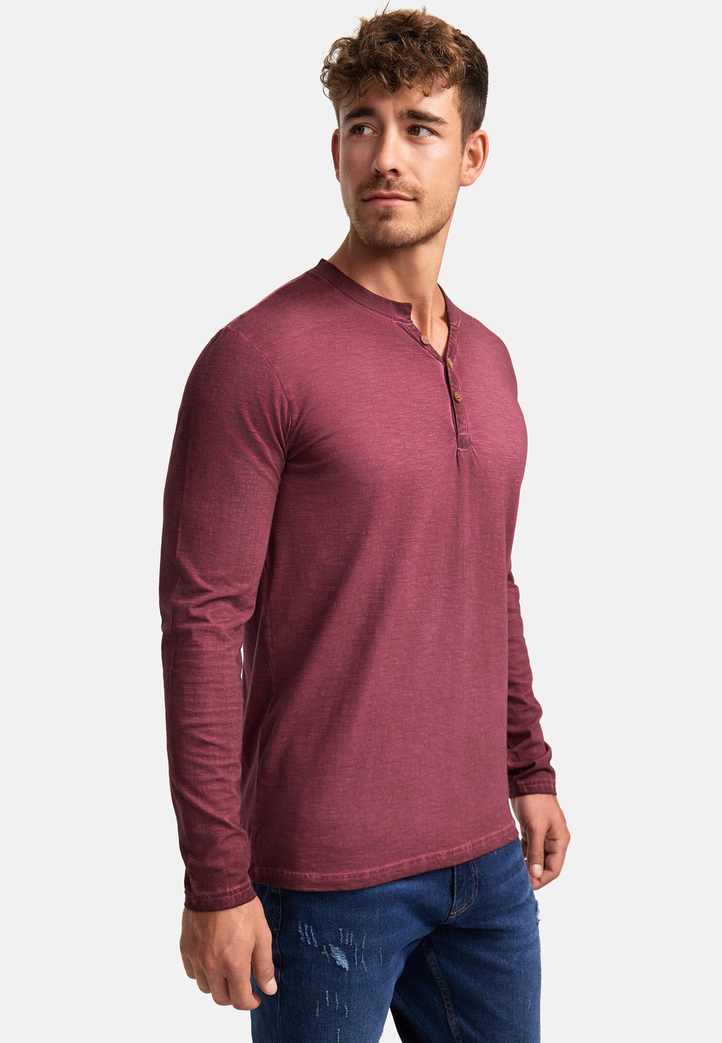 

Топ с длинными рукавами INDICODE JEANS, фиолетовый