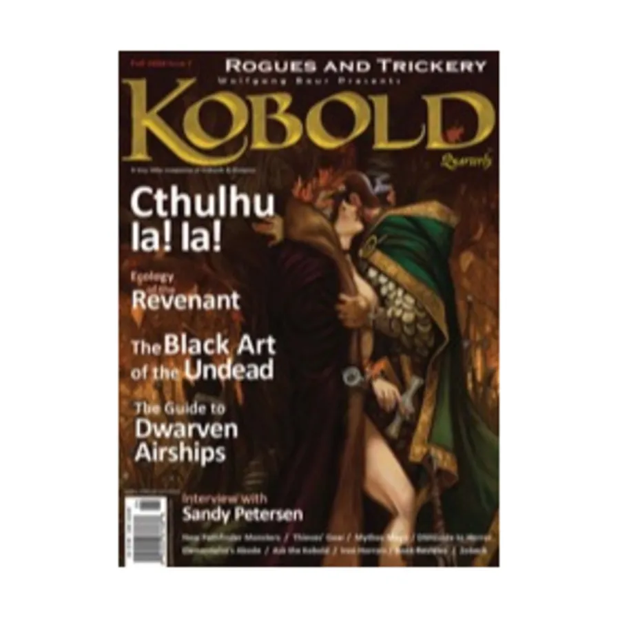 

Журнал #7 "The Black Art of the Undead, Horrors of Steam & Iron, Monsters of Pathfinder Chronicles", Kobold Quarterly