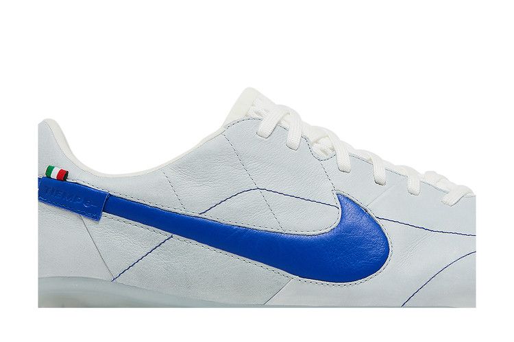 Бутсы Nike Tiempo Legend 9 Elite Made in Italy SG Pro AC 'Montebelluna - White Game Royal', белый — фото 3