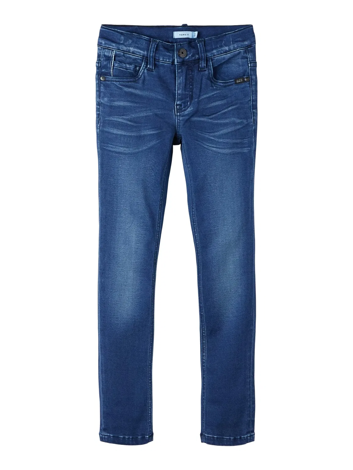 Джинсы slim fit, Name it, dark blue denim
