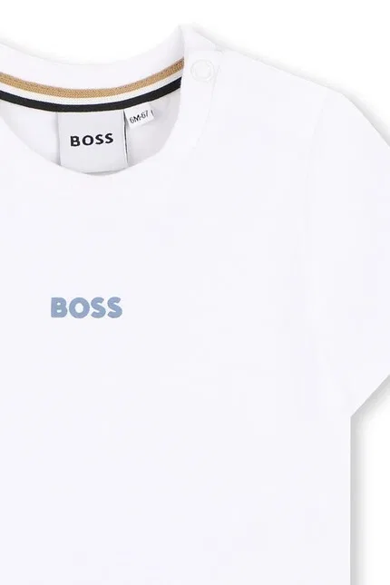 Футболка детская BOSS, белый — фото 3