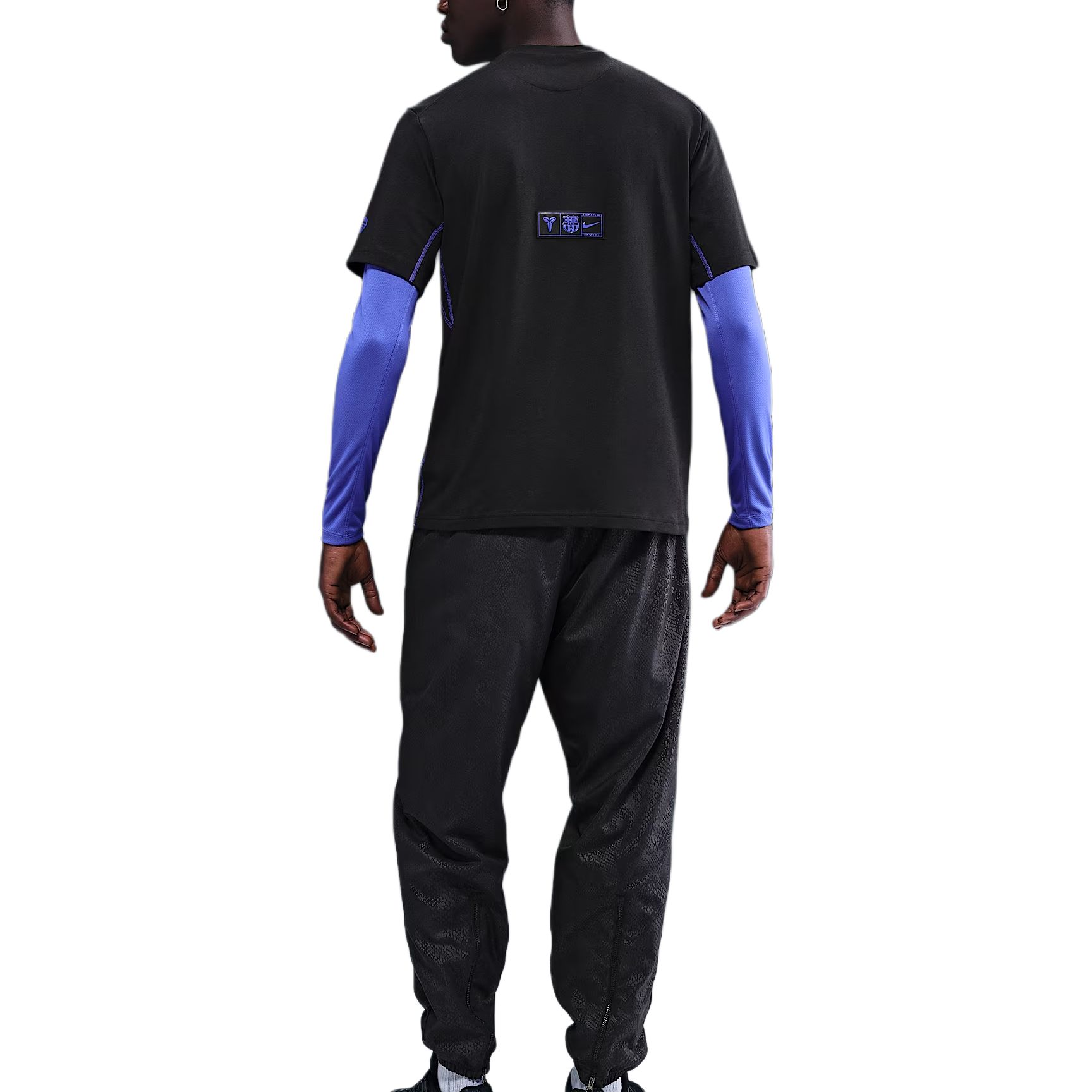 Футболка мужская Barcelona Primary Away Dri FIT с короткими рукавами Nike, черный/фиолетовый — фото 2