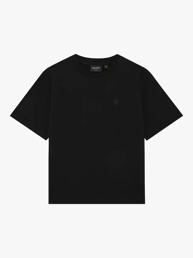 Детская футболка из плотного хлопка Lyle & Scott, Black