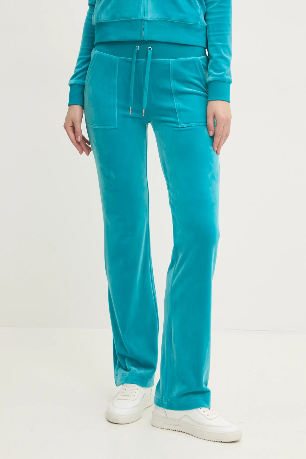 

DEL RAY PANT бархатные спортивные брюки Juicy Couture, бирюзовый