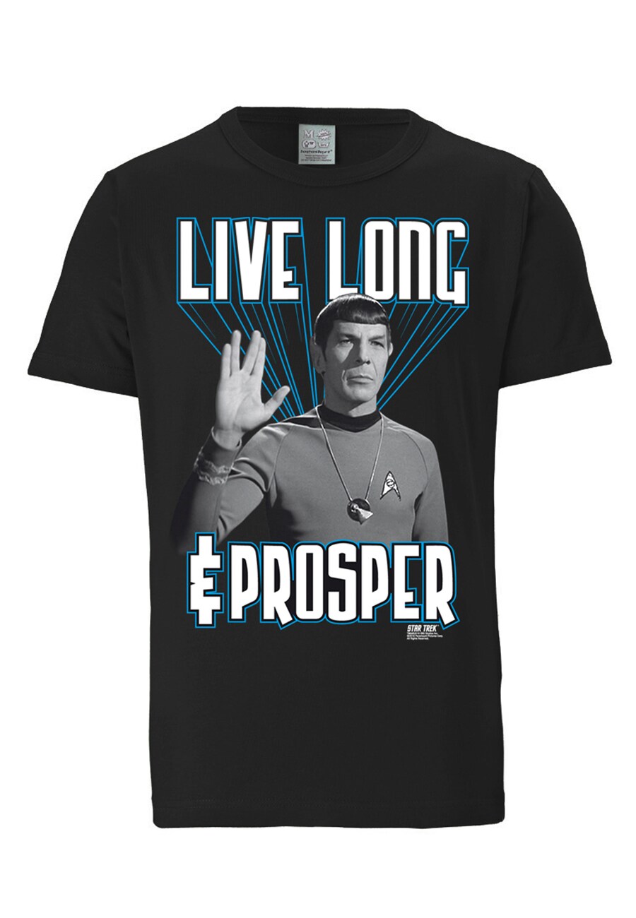 

Футболка LOGOSHIRT Shirt Star Trek - Spock, Live Long, черный