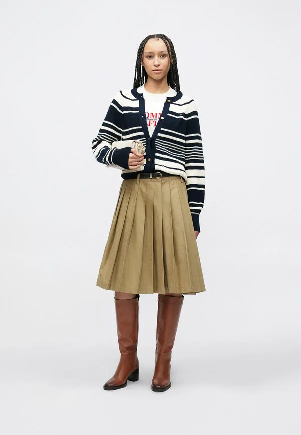 Свободный кардиган с золотистыми пуговицами Tommy Hilfiger, Dark Night Navy/Calico — фото 2