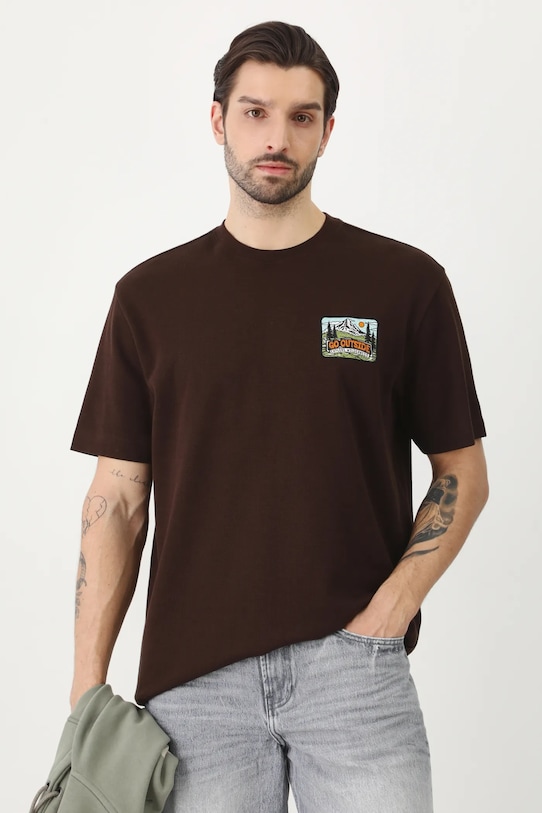 

Хлопковая футболка Medicine, коричневый