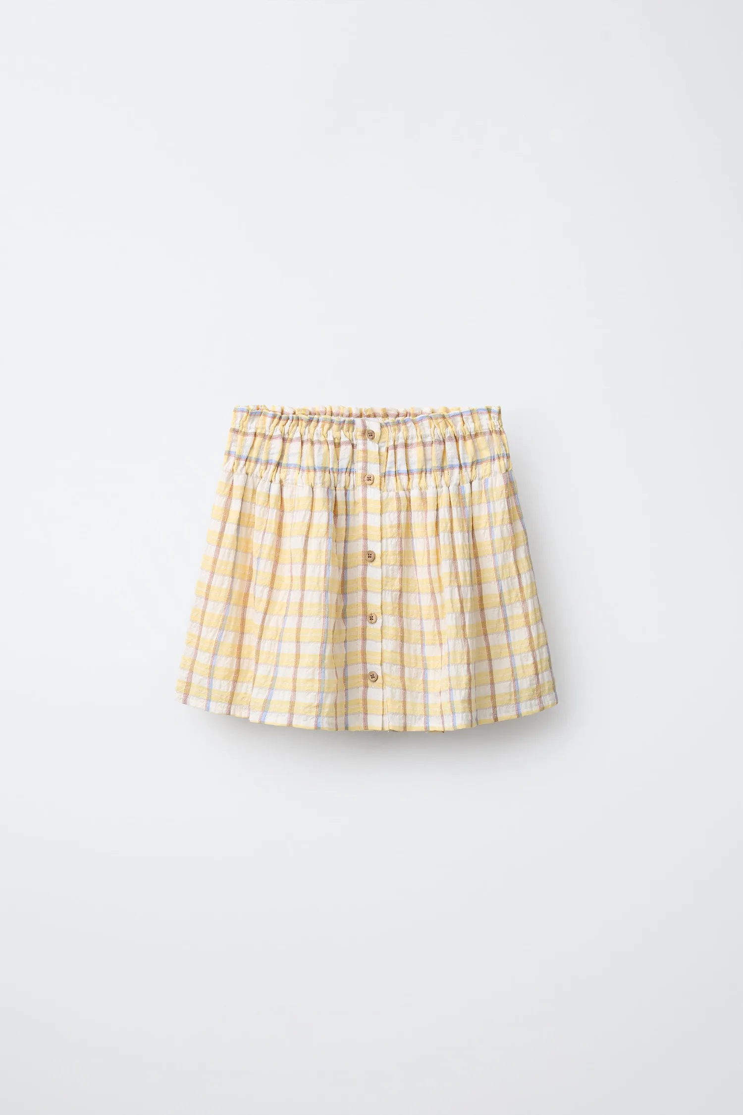 Юбка в клетку Zara, желтый