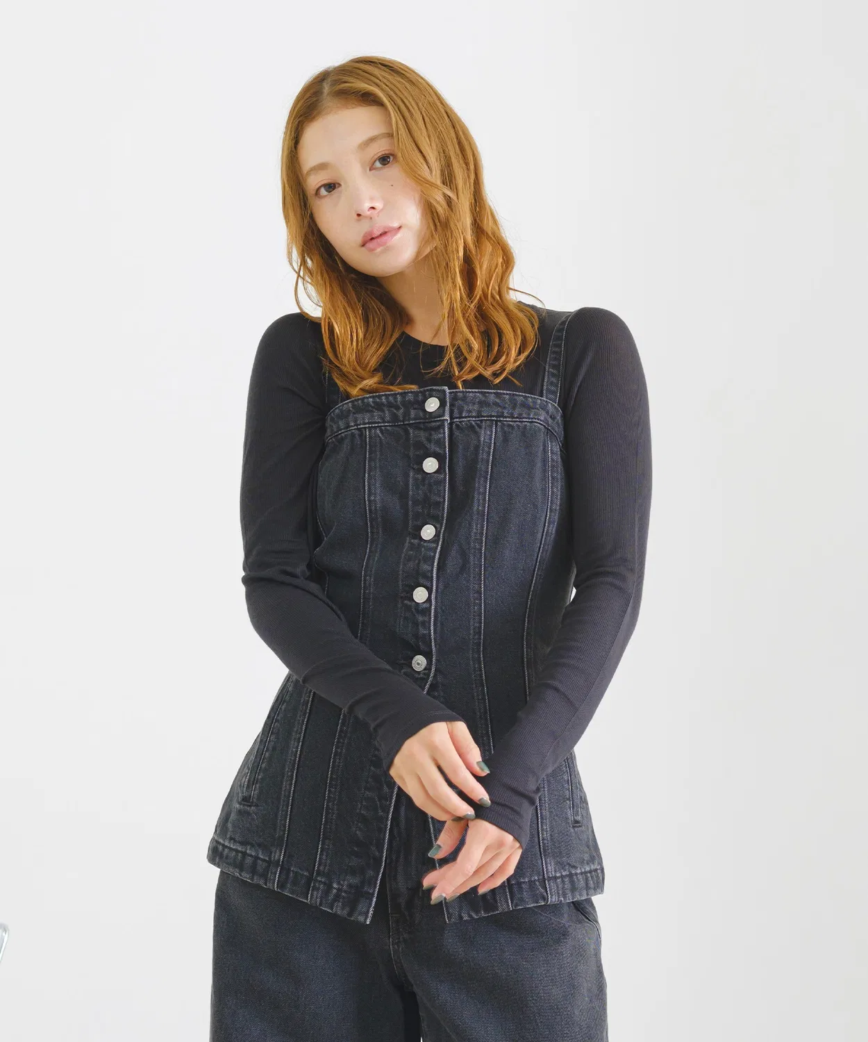 Жилет-безрукавка Levi's деним черный