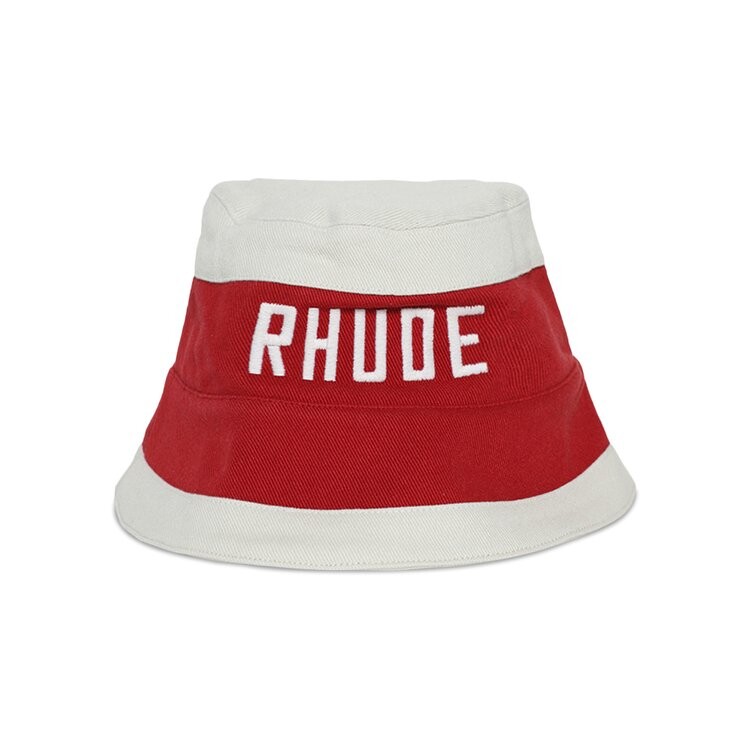 

Панама Rhude East Hampton Bucket Hat, цвет Red/Cream