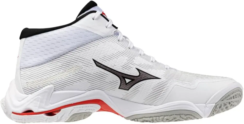 Волейбольные кроссовки Mizuno Wave Lightning Elite Mid, верх из плетеного материала Reno, подошва ENERZY NXT, толщина 10 унций, White — фото 2