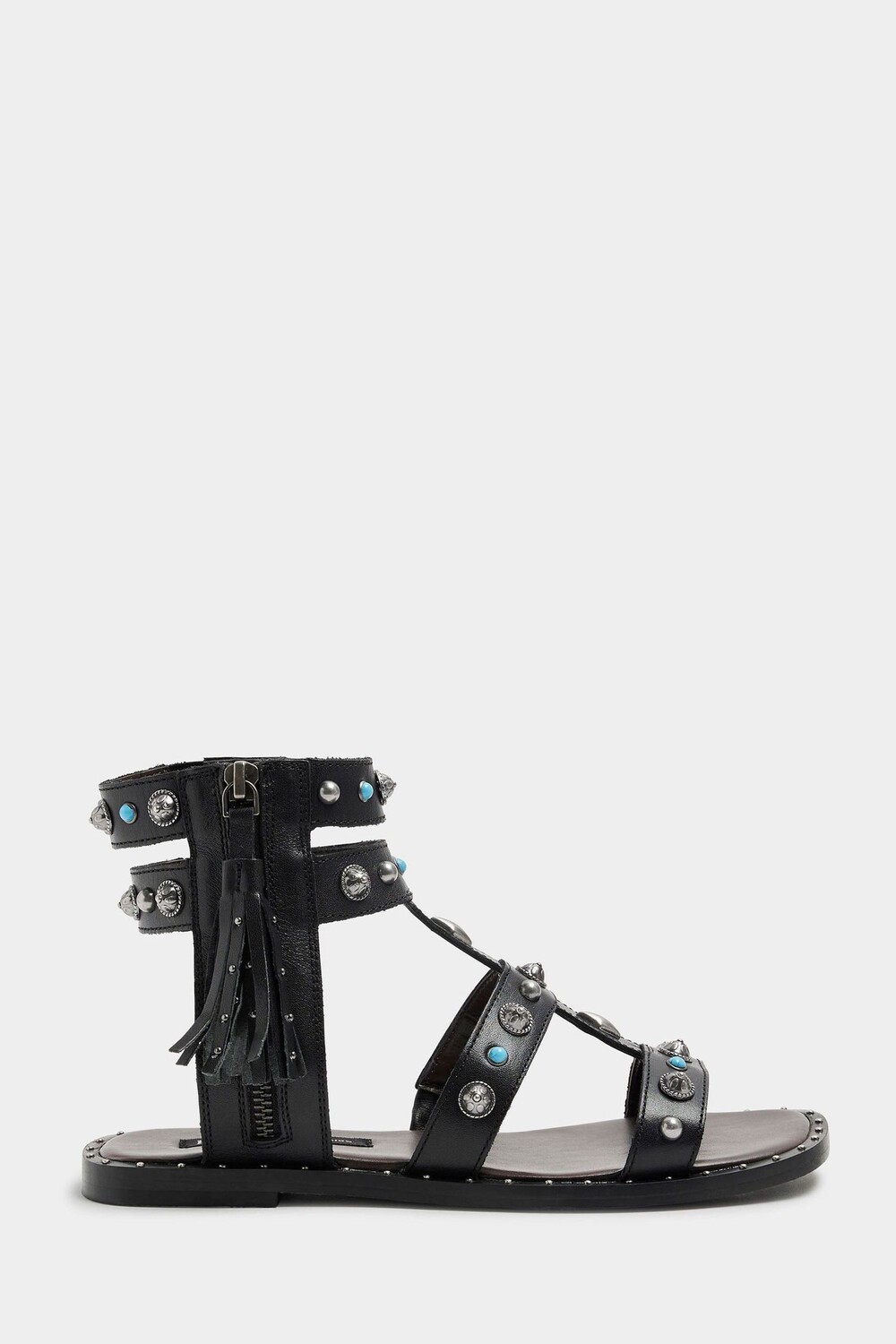 

Гладиаторские сандалии с заклепками River Island, черный