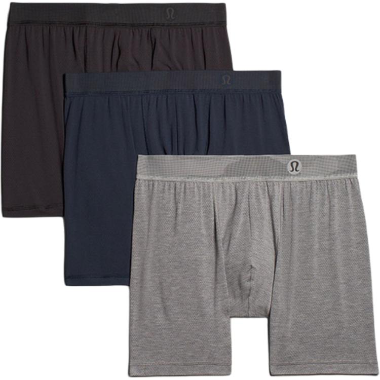 

Мужские трусы 3 штуки Lululemon, черный/синий/мультиколор