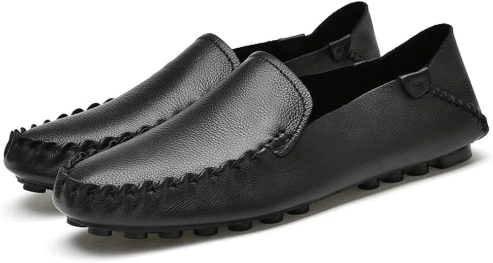 Мокасины кожаные Driving Loafers, черный DHFIRUFSHLO — фото 4
