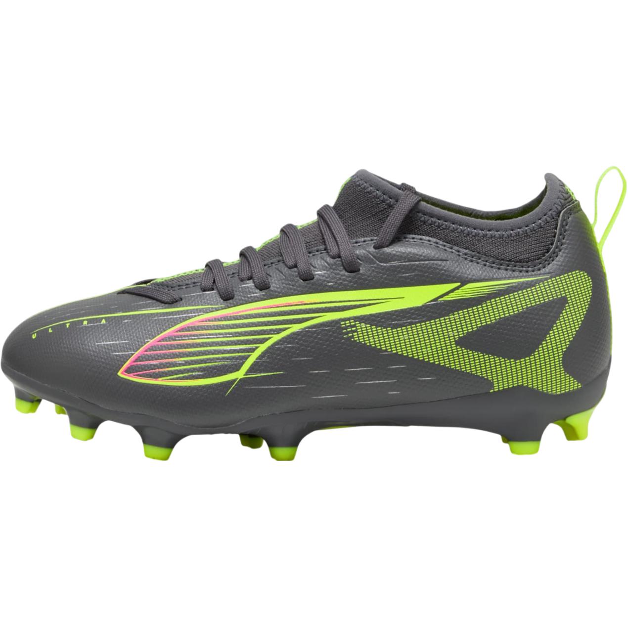 

PUMA Ультра 5 Match устойчивые к истиранию низкие детские футбольные бутсы Silver Yellow для подростков