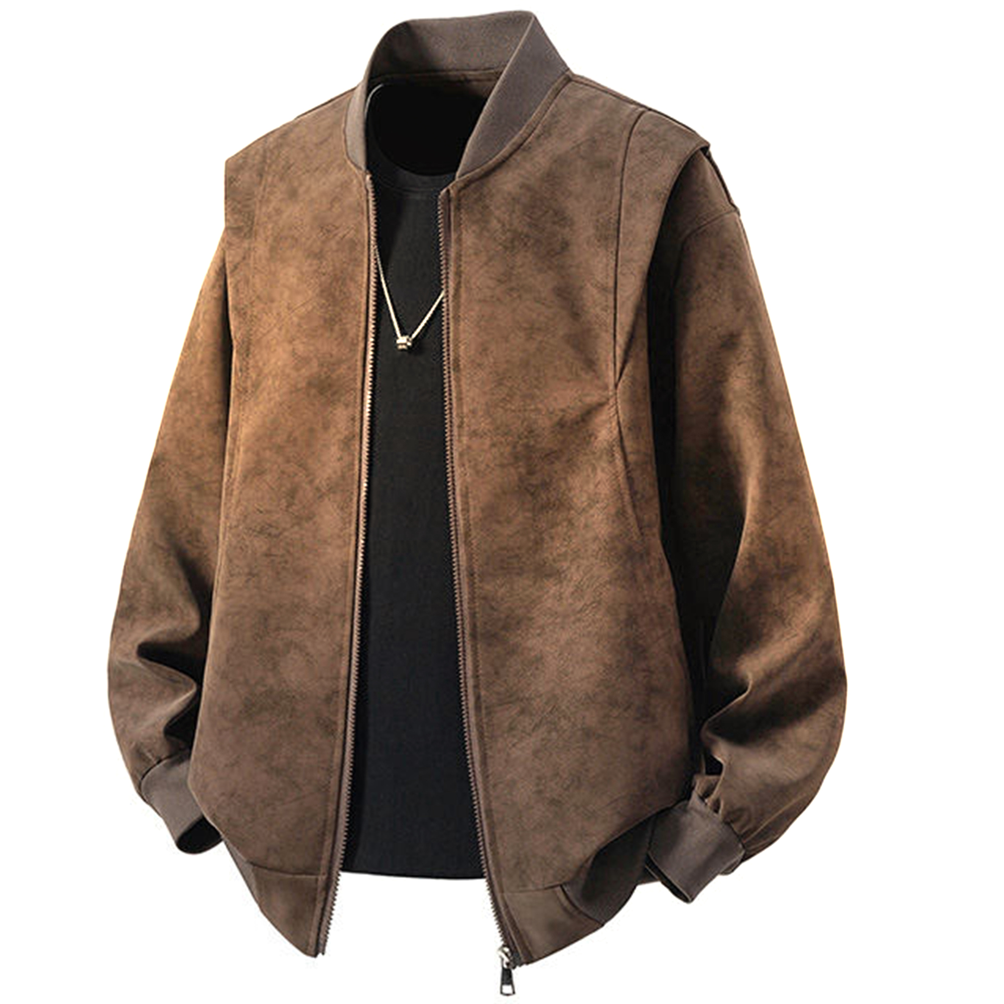 

Куртка Unisex Baseball Collar Moderate Instructor X1617, coffee jacket