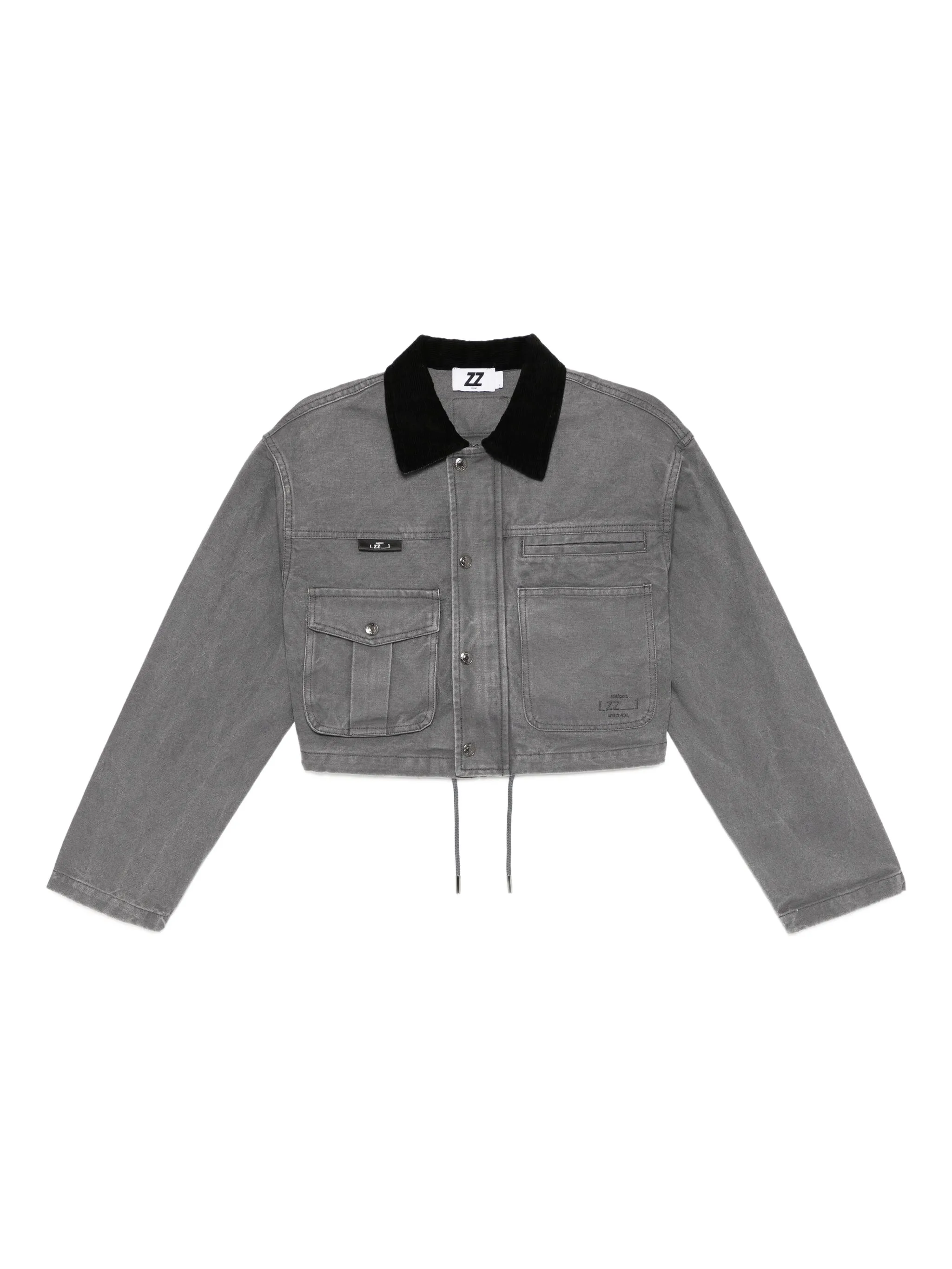 

Куртка с вышитым логотипом Izzue, серый