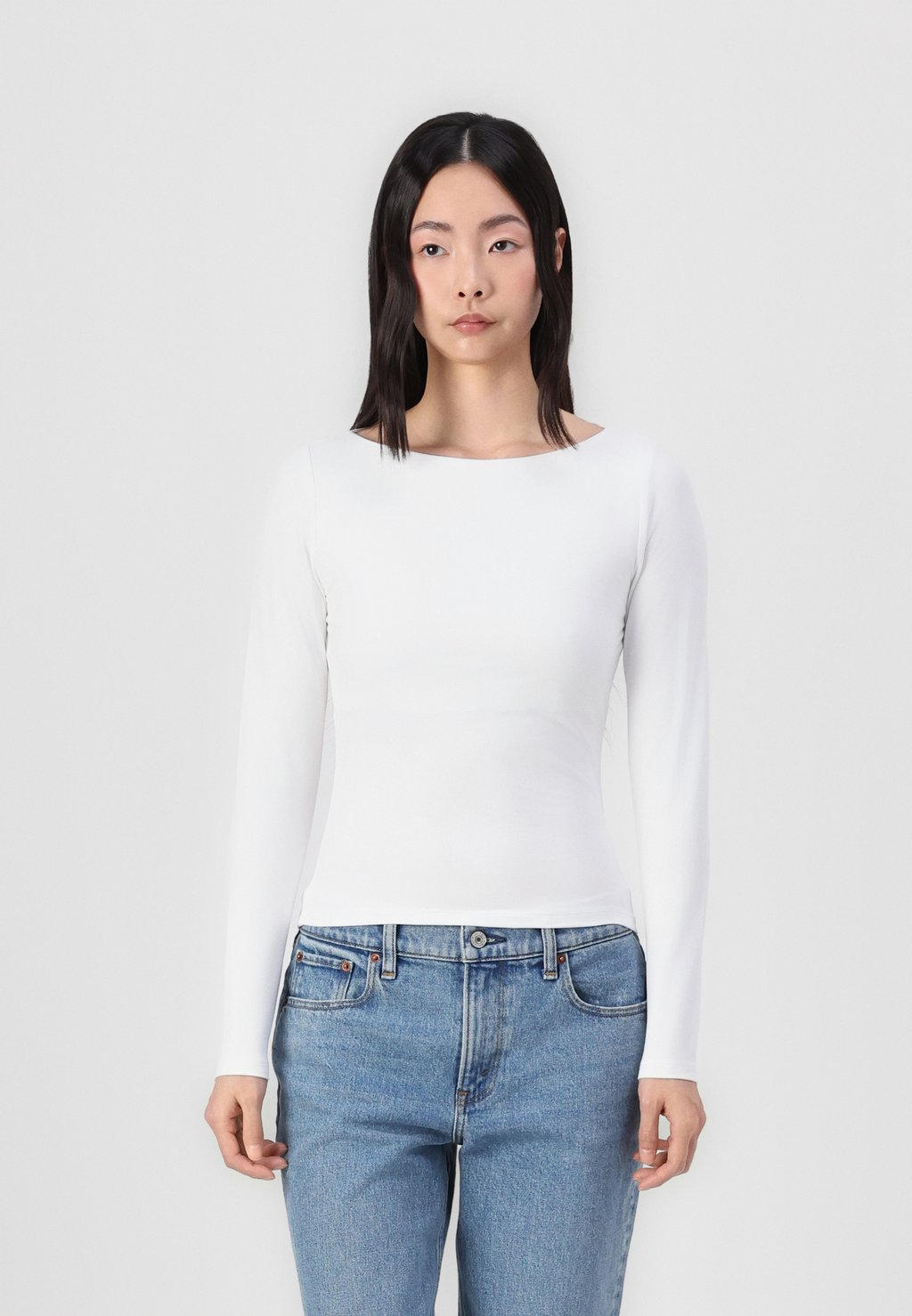

Топ с длинными рукавами OPEN BACK Hollister Co., белый