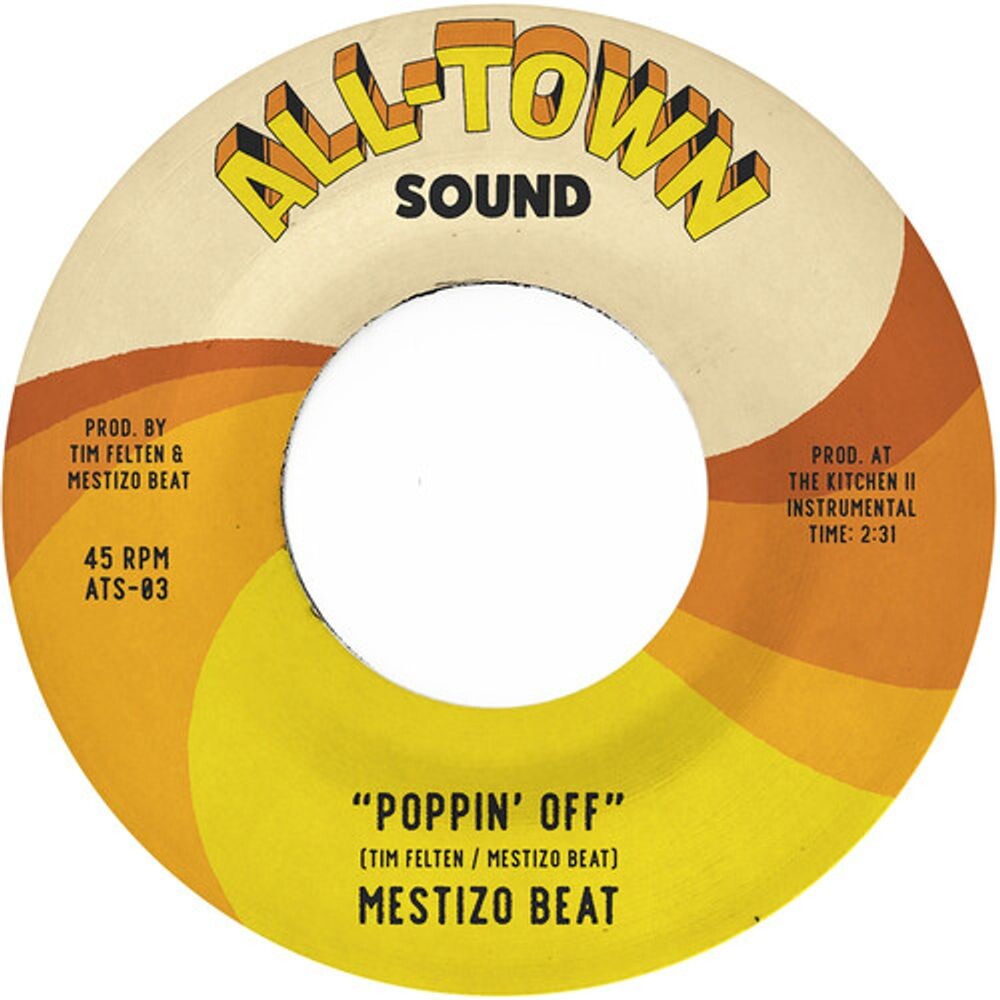 

Виниловая пластинка LP Poppin' Off / City of the Body Bag [Tan Vinyl] (7") - Mestizo Beat