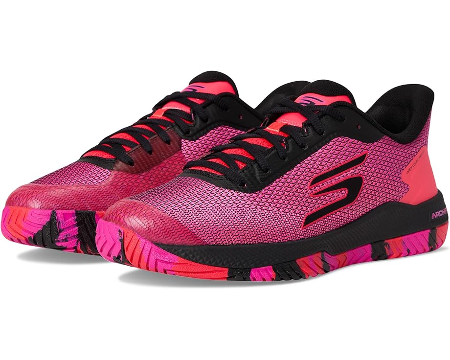 

Кроссовки SKECHERS Pickleball Viper Court Pro 2.0 Sneaker, цвет Black/Hot Pink